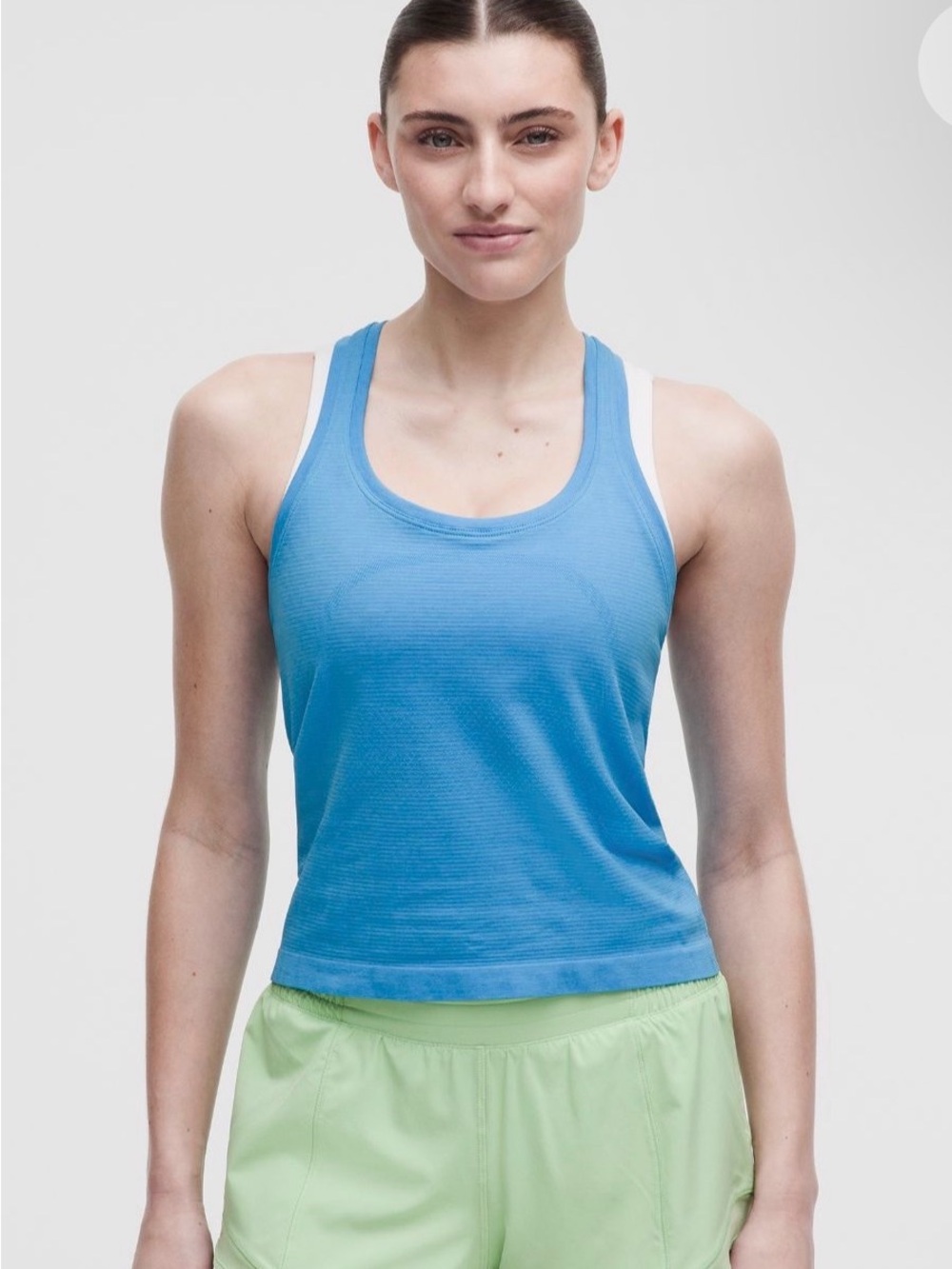 🍋🍋Lululemon Swiftly Tech Racerback Tank Top 2.0 Waist Length, sz 0, euc